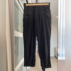 Spiritual Gangster Black Cropped Utility Joggers Athleisure Sweatpants XS